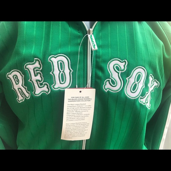 Mitchell & Ness Boston Red Sox Green Jacket Rare M - Picture 4 of 16